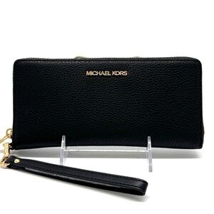 Michael Kors Large Continental Wallet Wristlet Black
